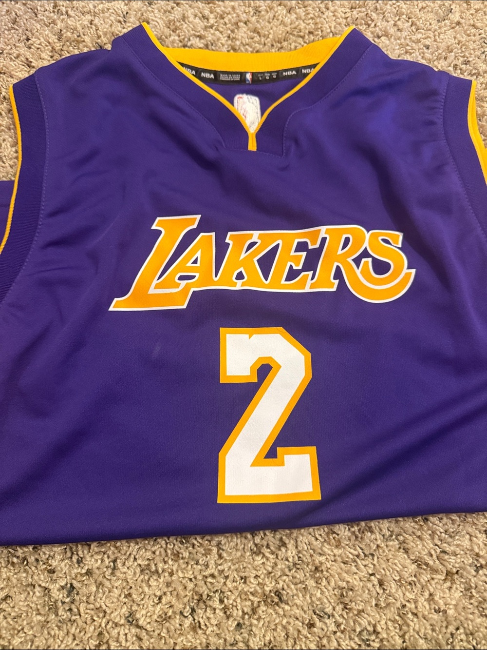 NBA Los Angeles Lakers Purple & Gold #2 Lonzo Ball Youth Basketball Jersey